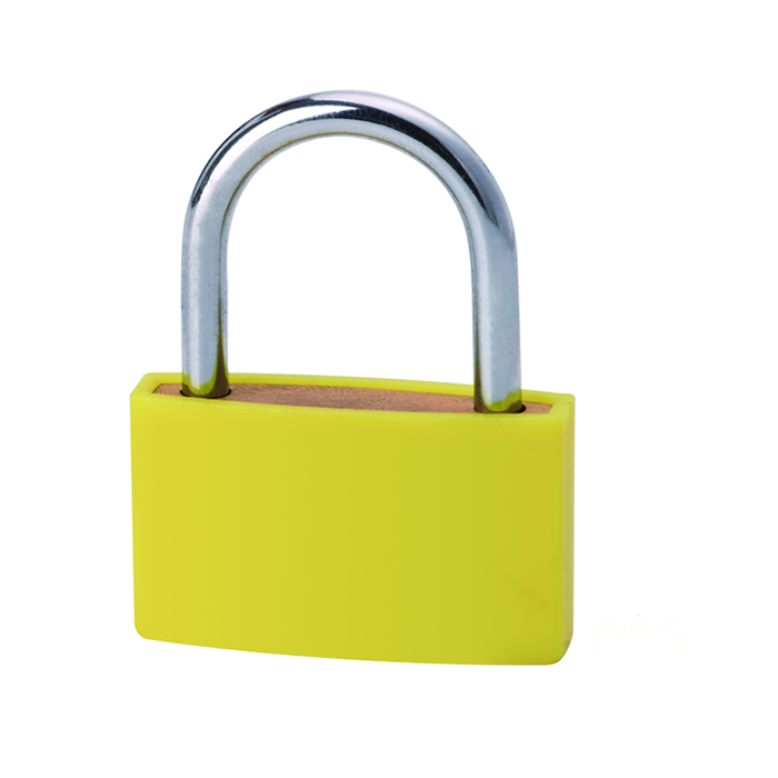 Color-Sheel Covered Brass Padlock